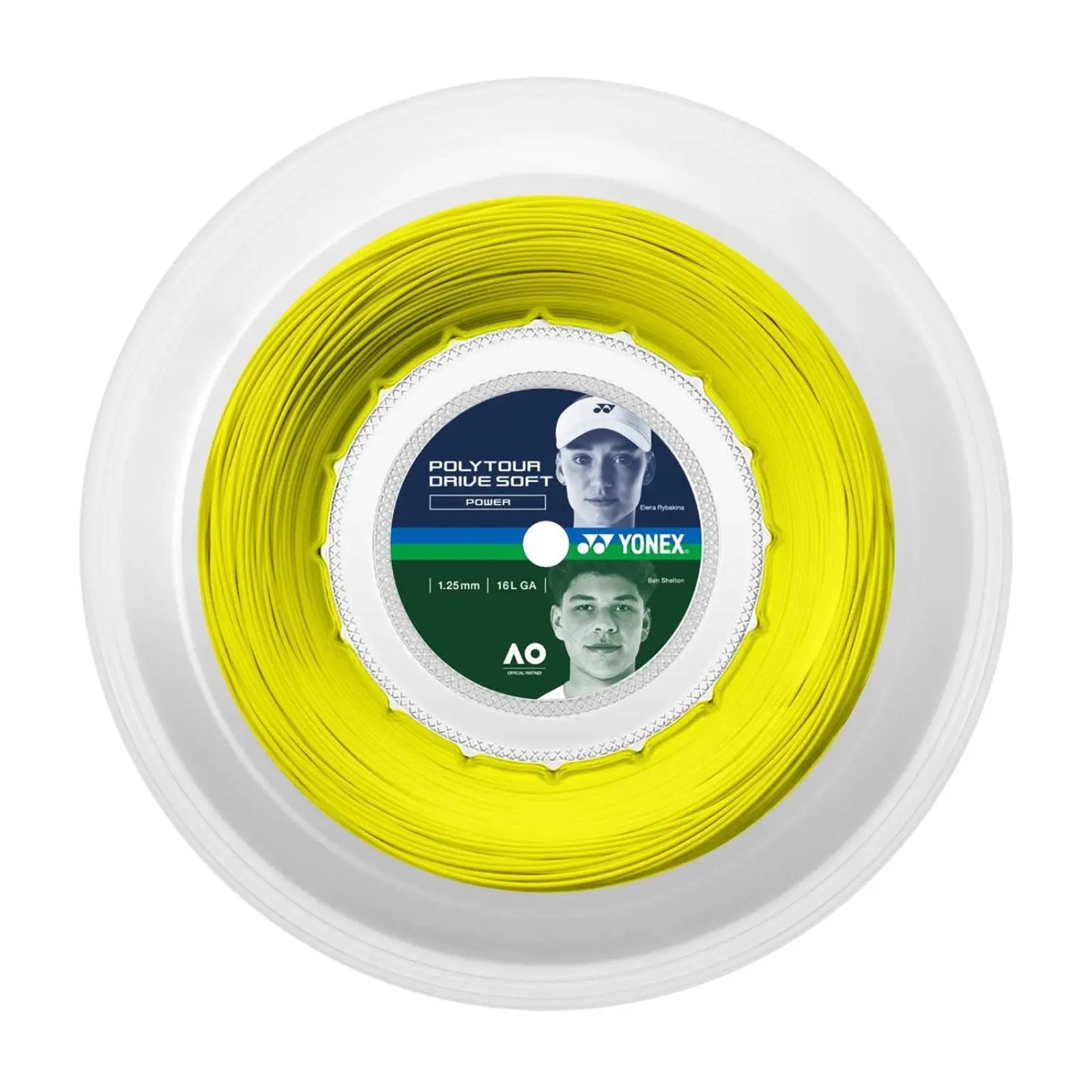 Yonex Tour Drive Soft 125 Tennis String 125 200m Coil-Flash Yellow